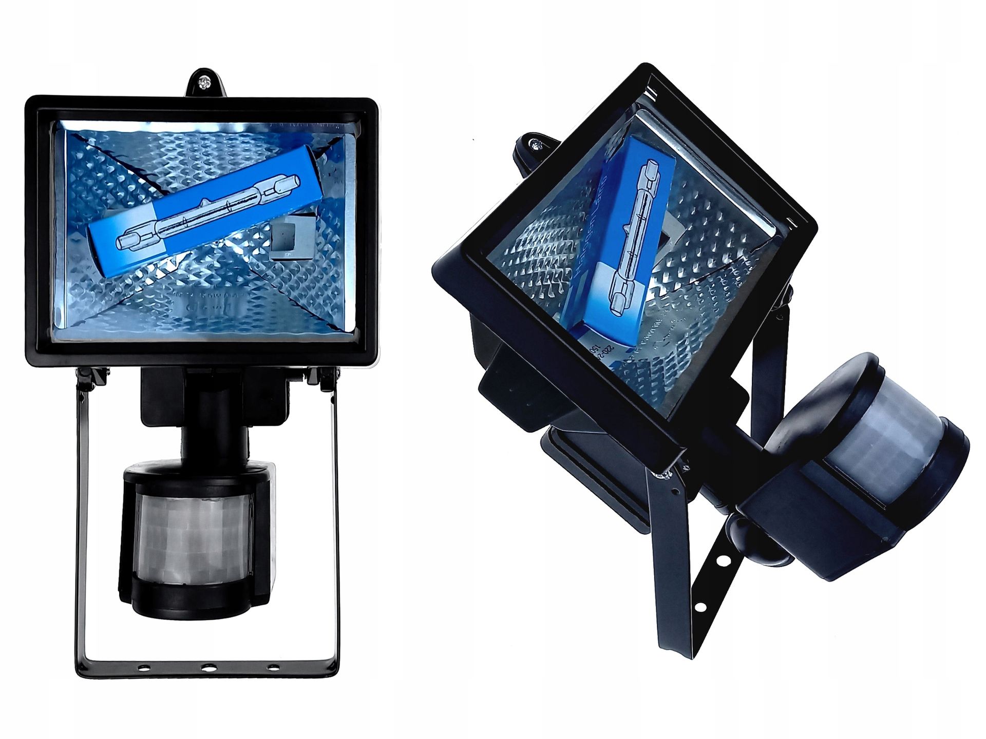 Lampa zewnętrzna z czujnikiem ruchu hermetyczna halogenowa budowlana oprawa