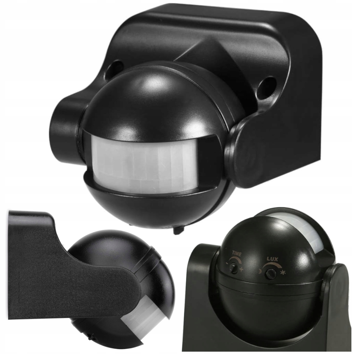 Ścienny Czujnik Ruchu Zmierzchu Pir Zewnętrzny Led Natynkowy Czujka Sensor