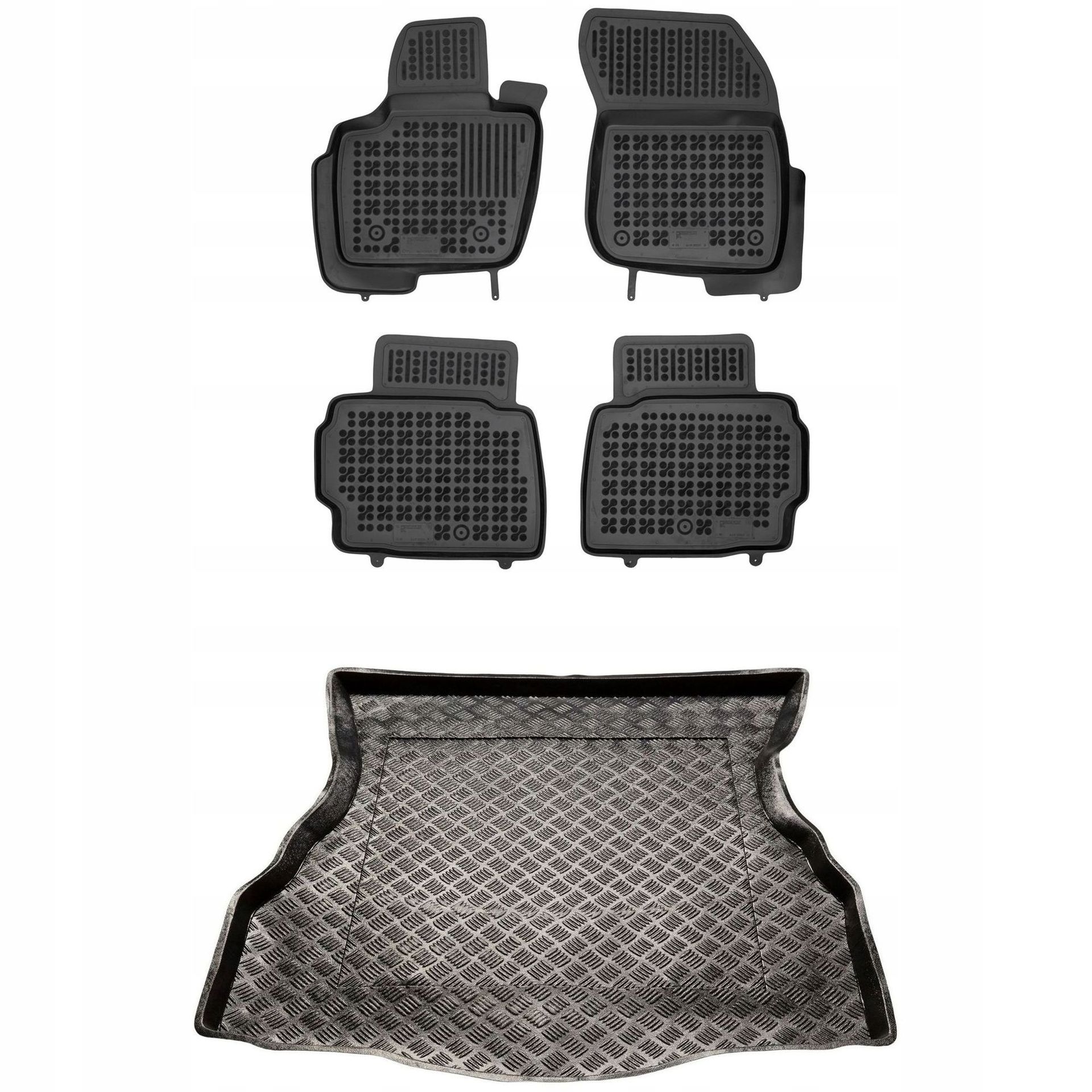 Zestaw dywaniki i mata Ford Mondeo V 2014-2021 Hatchback z kołem dojazdowym