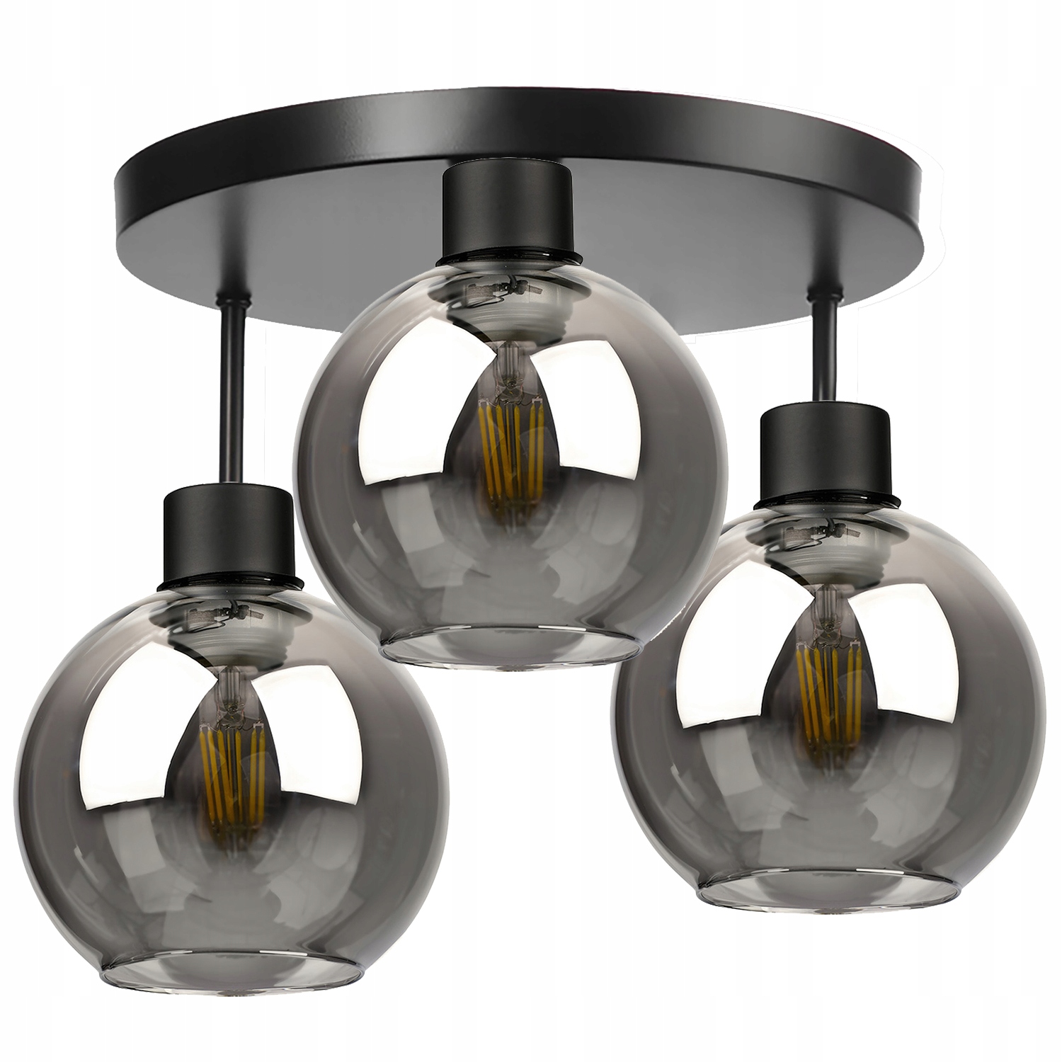 Lampa Wisząca Sufitowa Żyrandol Szklane Kule Led