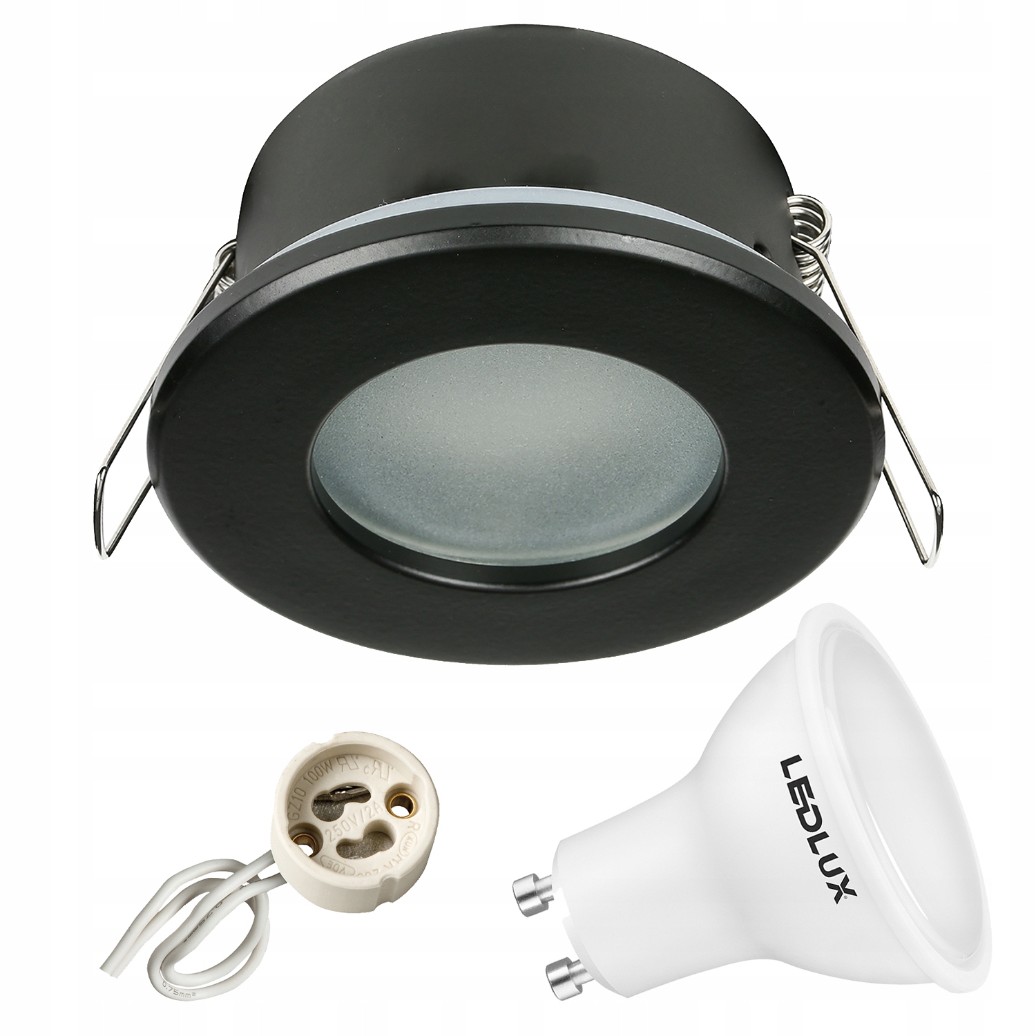 Oprawa hermetyczna D-06 Czarna IP44 Led GU10 5W