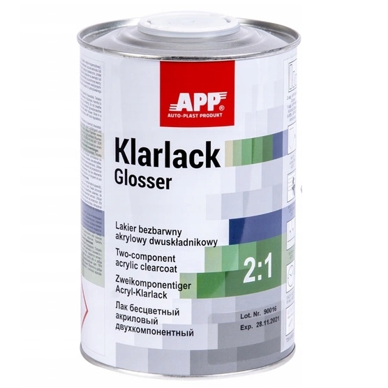 App Klarlack Glosser 2:1 Lakier bezbarwny 1L