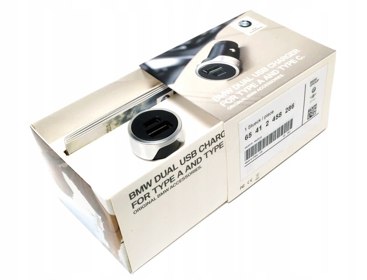 Ładowarka Dual-USB do typu A i C Bmw 65412458286