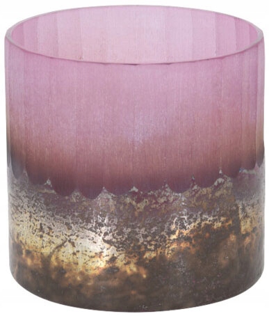 Świecznik Gold na tealight, różowy