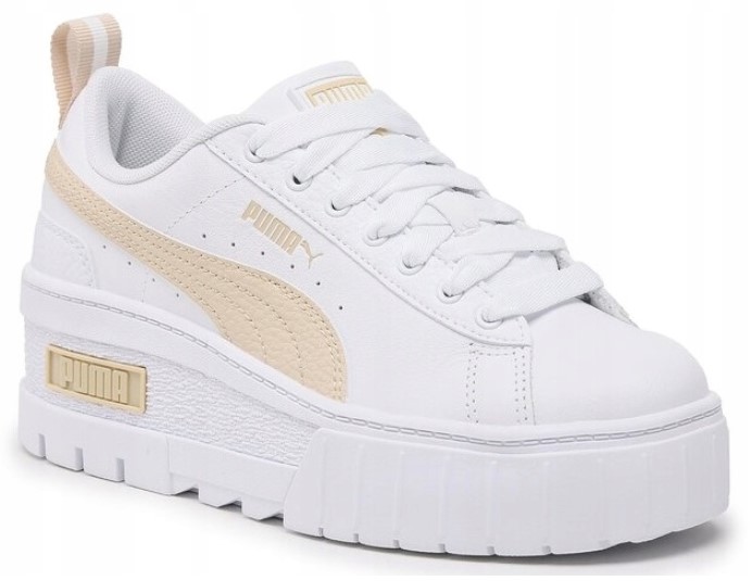 38,5 Buty Puma Wedge Wns Damskie Białe Sportowe 386273 06