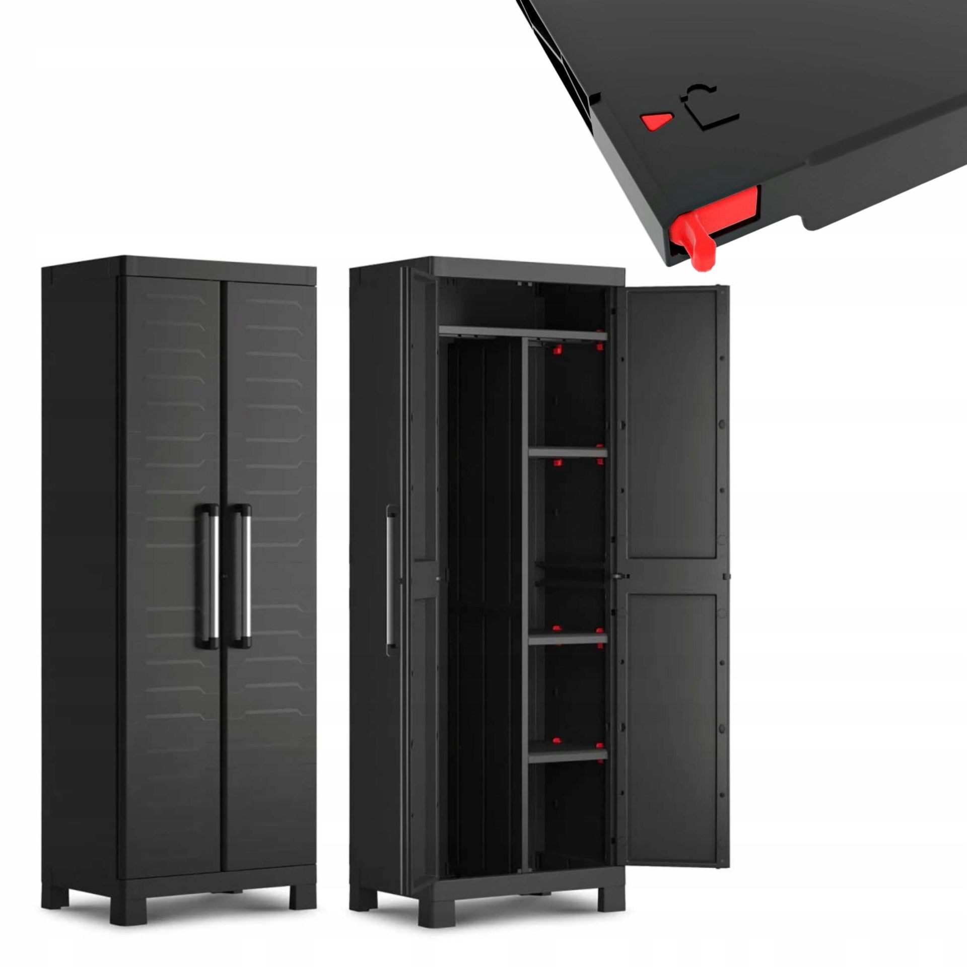 Wielofunkcyjna Szafa Keter Detroit Garaż, Warsztat, Pralnia 4 Półki