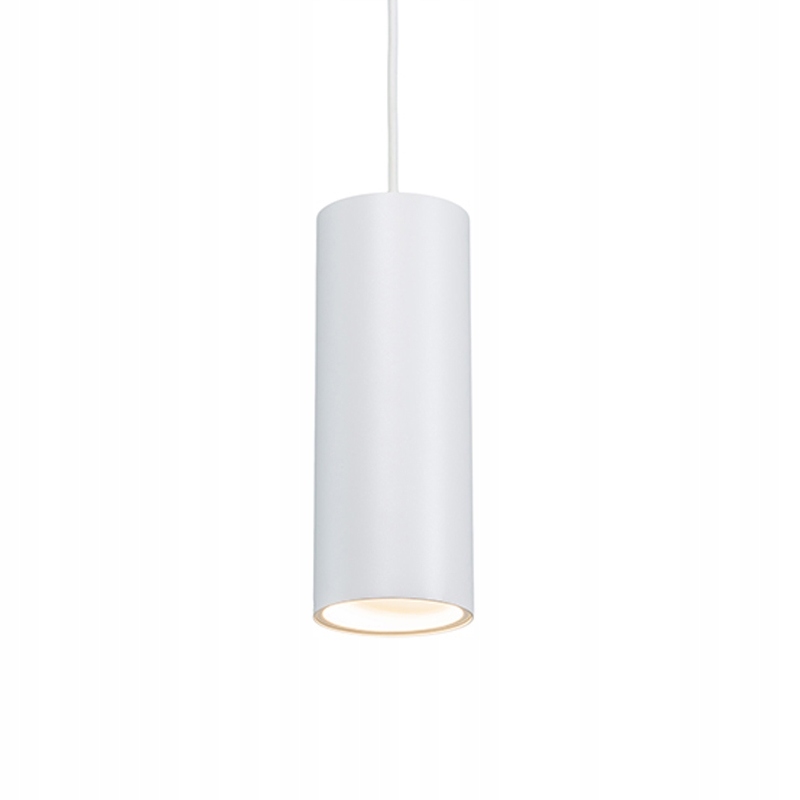 Designerska lampa wisząca biała Tubo