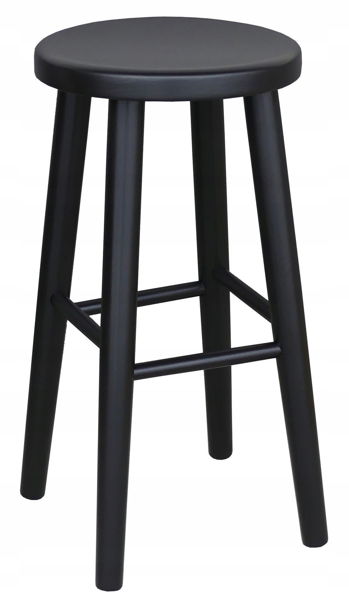 Taboret Barowy 60 cm Bukowy Hoker kolor czarny