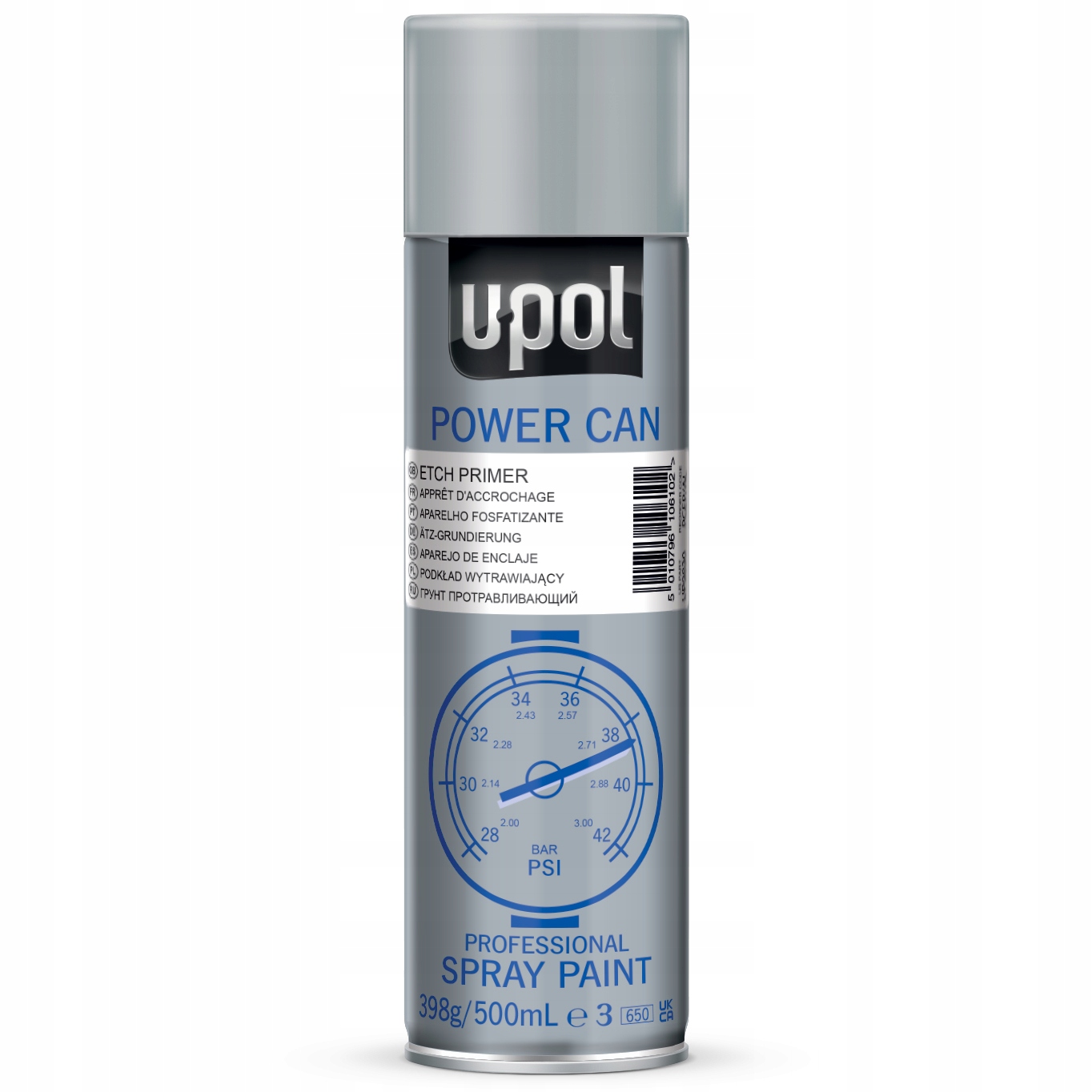 U-pol Spray 500 ml Etch Primer podkład wytrawiający ciemnoszary Pcep/al