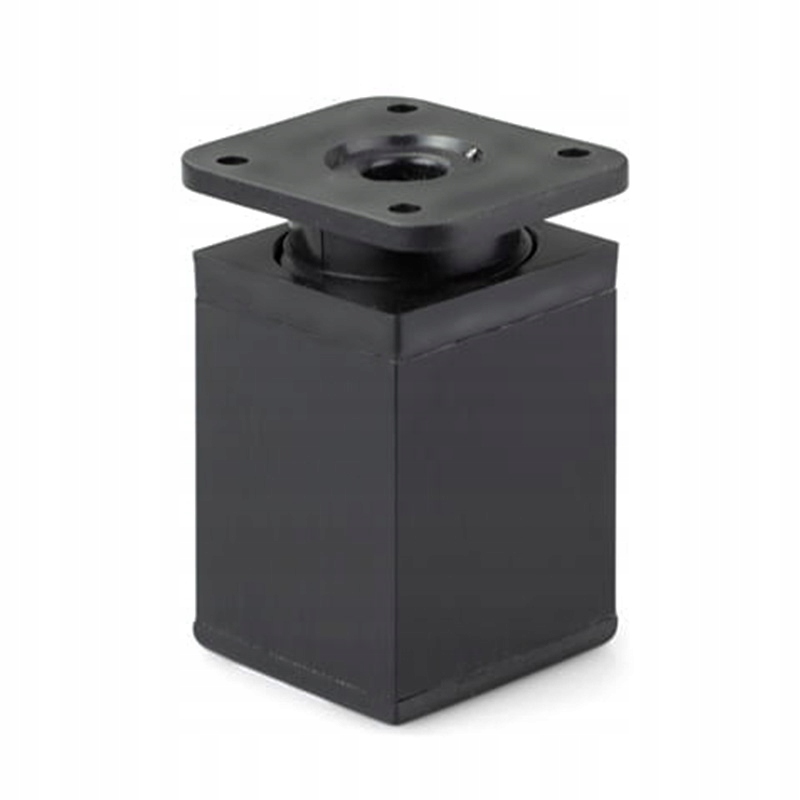 Nóżka meblowa regulowana noga kwadratowa 40x40 Atm H-60mm Czarny Mat DN-027