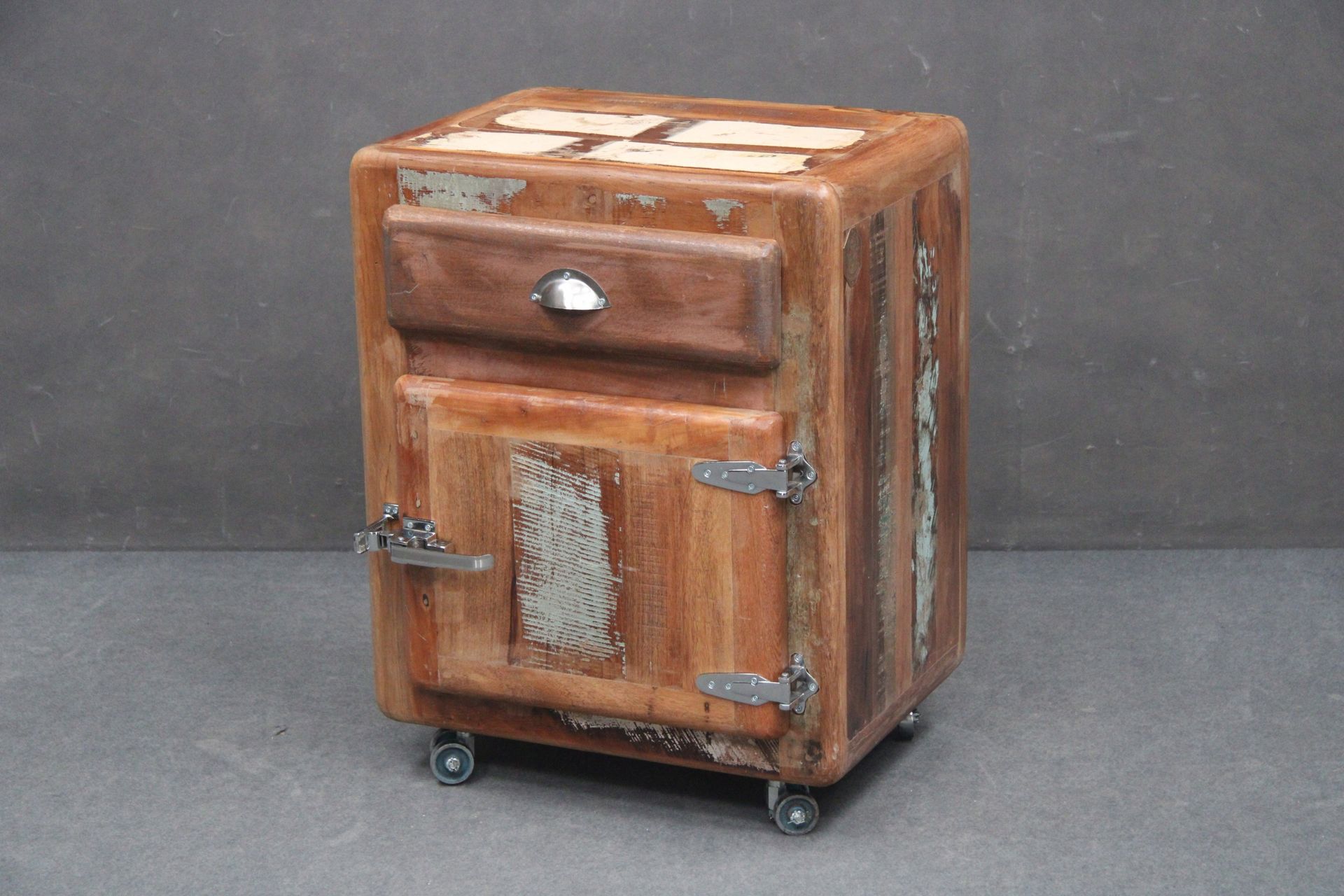 Szafka Drewniana Komoda Recykling Stolik Freezy Pp