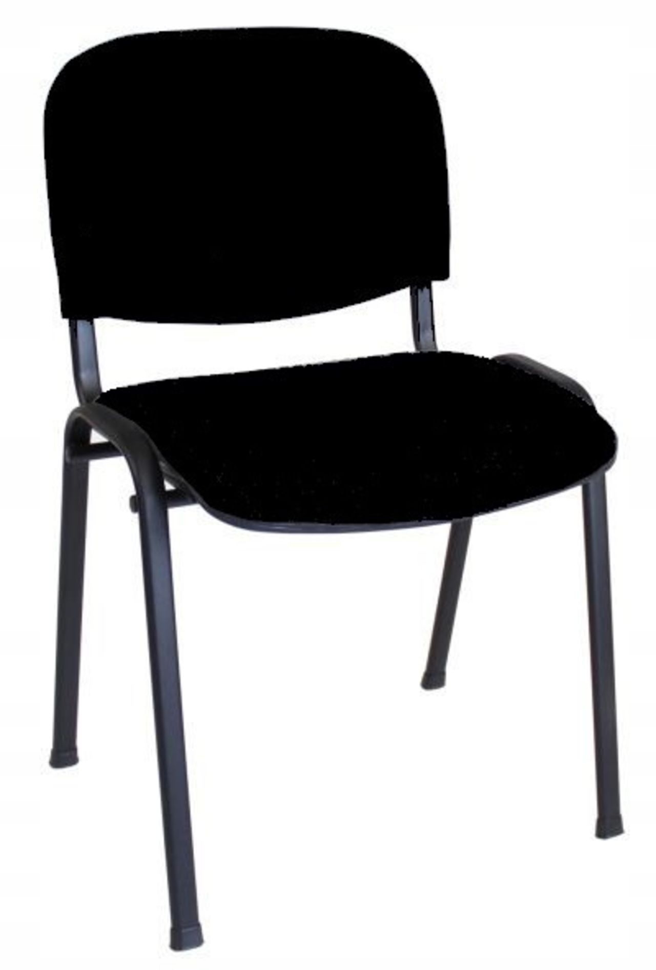 krzeslo konferencyjne iso Czarne Biurowe Furnitex Tkanina