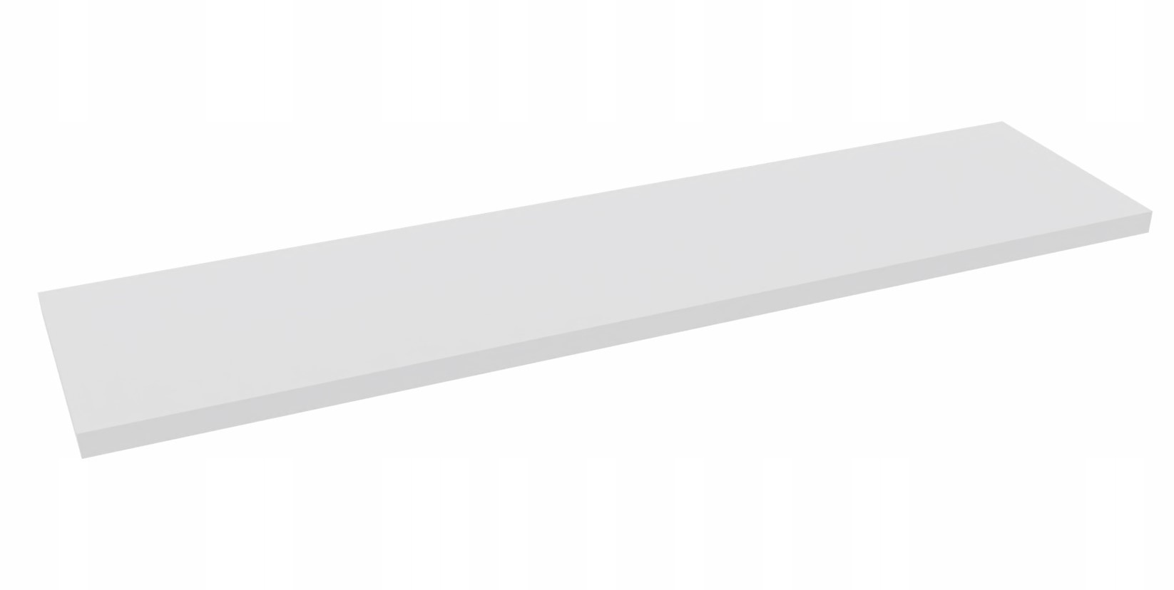 Półka wisząca ścienna niewidoczna do salonu na książki 1x80 cm biała mat