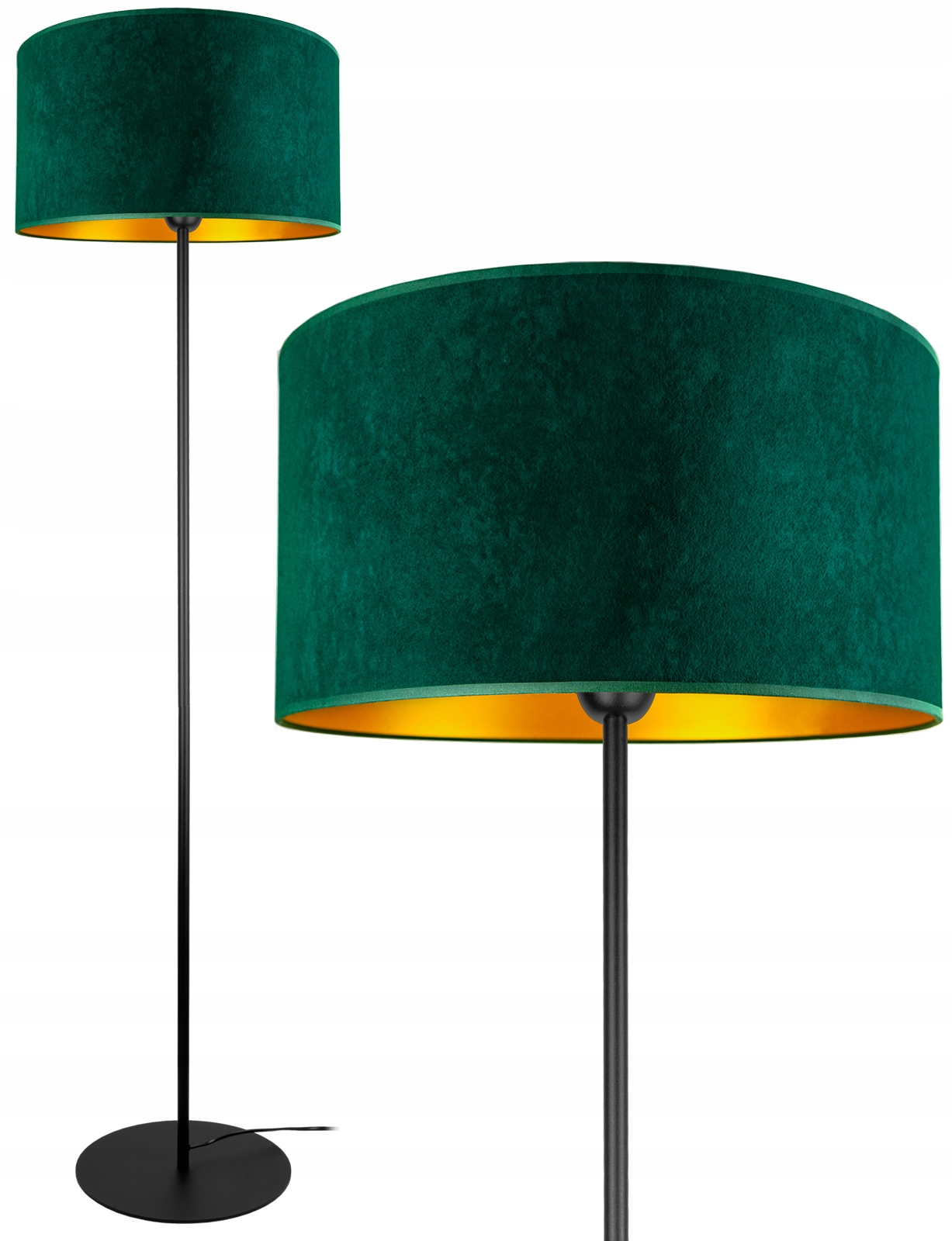 Nowoczesna Lampa Stojąca Podłogowa Abażur 40CM Led
