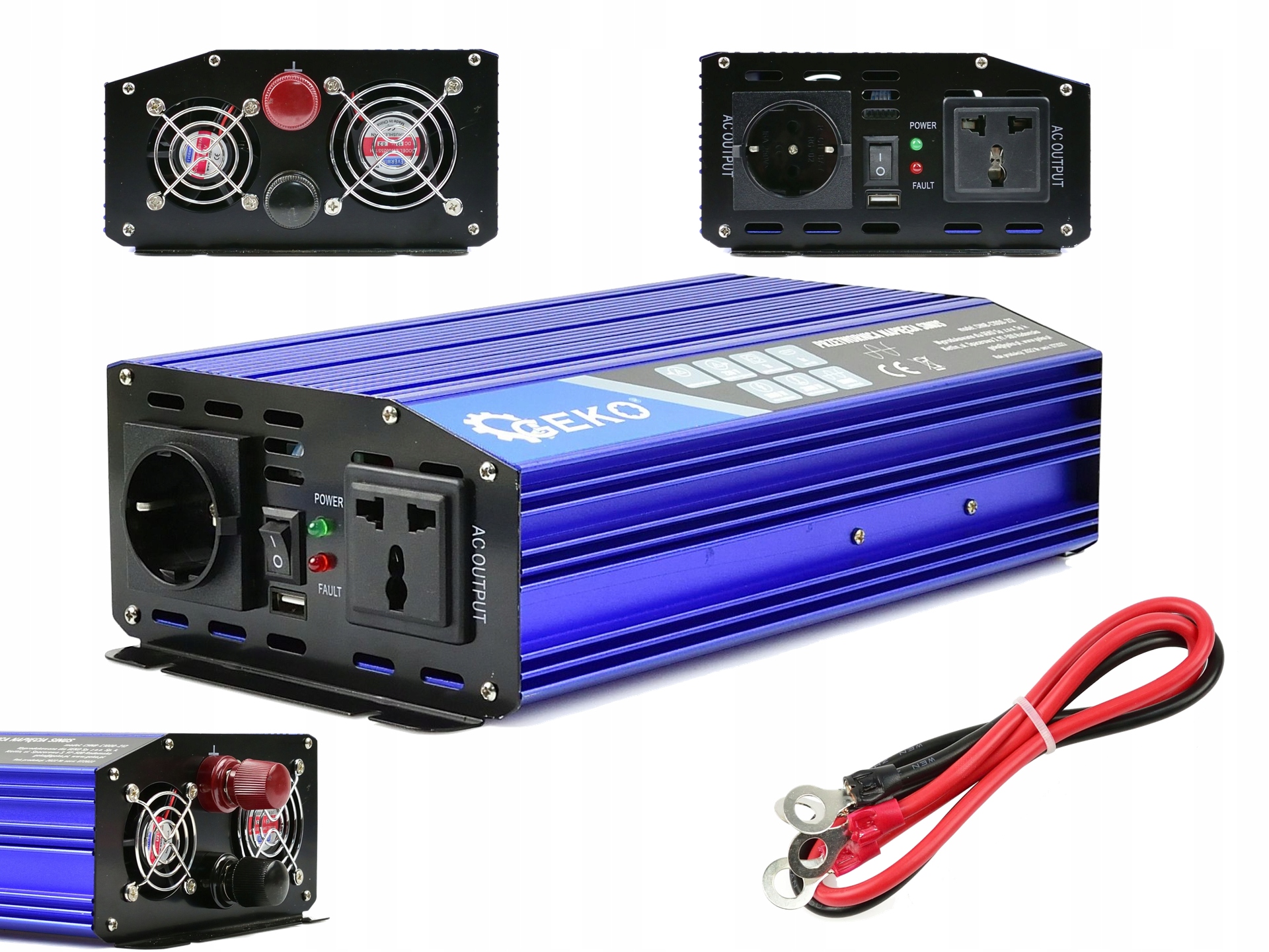 Przetwornica Napięcia Sinus 24V 230V 1000 2000W