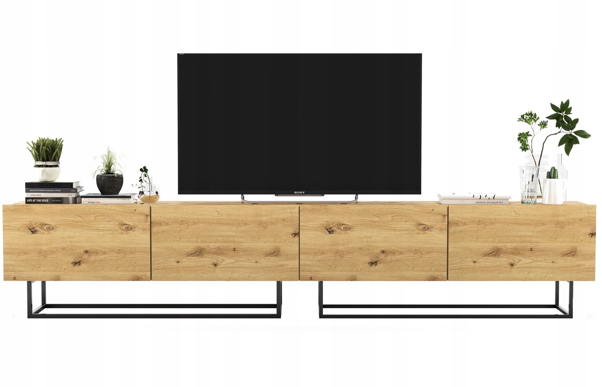Szafka Rtv Loft Dąb artisan komoda Loft Rtv 240 cm