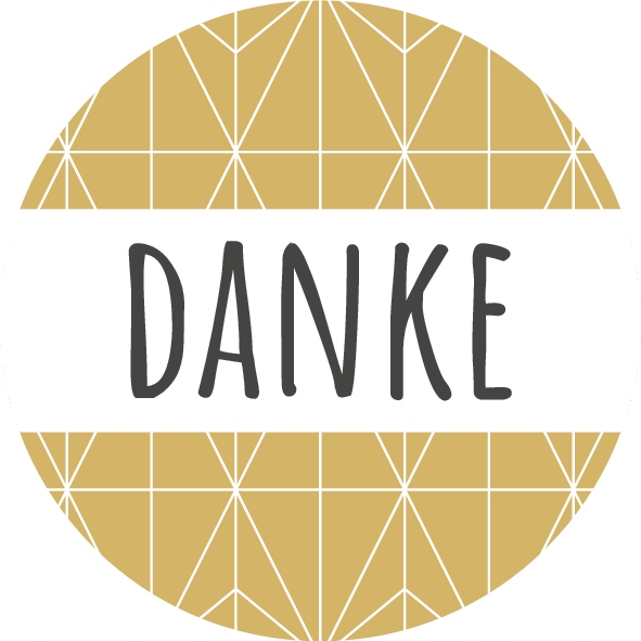 Naklejki danke ozdobne 10 sztuk Eko