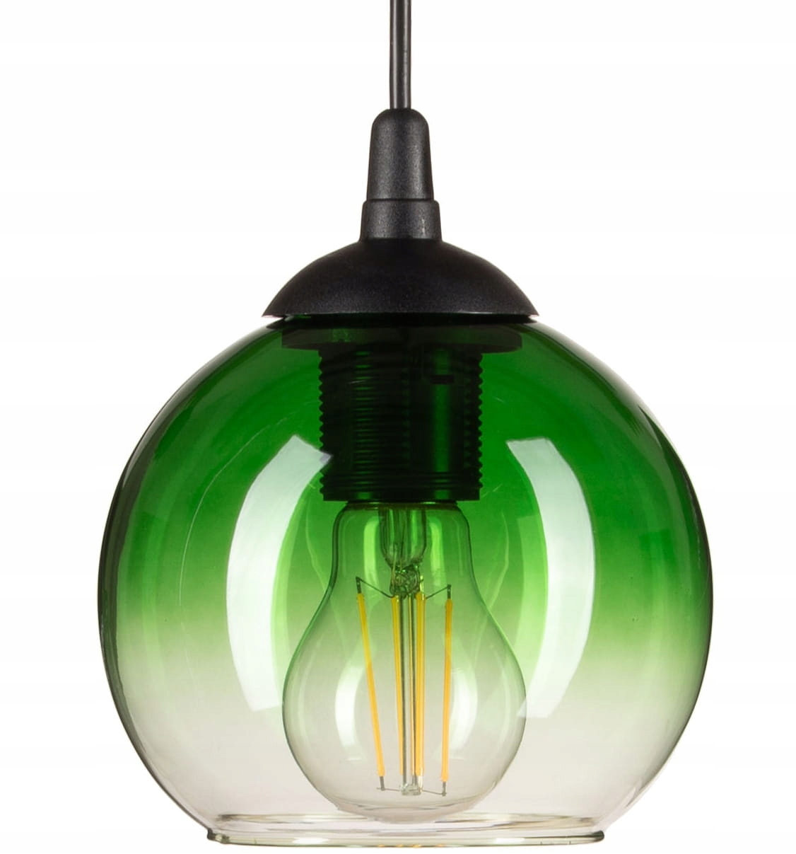 Lampa wisząca mała kulka Venus Zielona