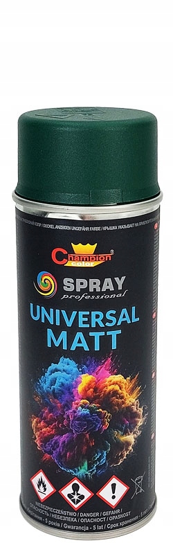 Farba Lakier Spray 400ml RAL6005 Zielony Mech Mat