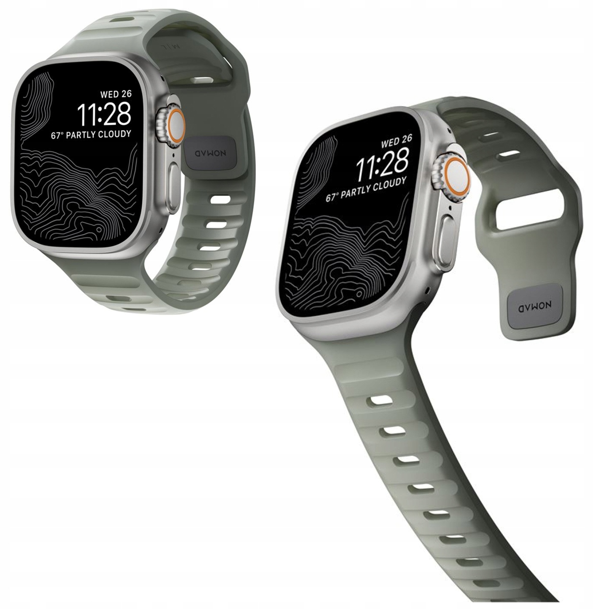 Pasek silikonowy opaska do Apple Watch Ultra 10/9/8 42/44/46/45/49mm Nomad