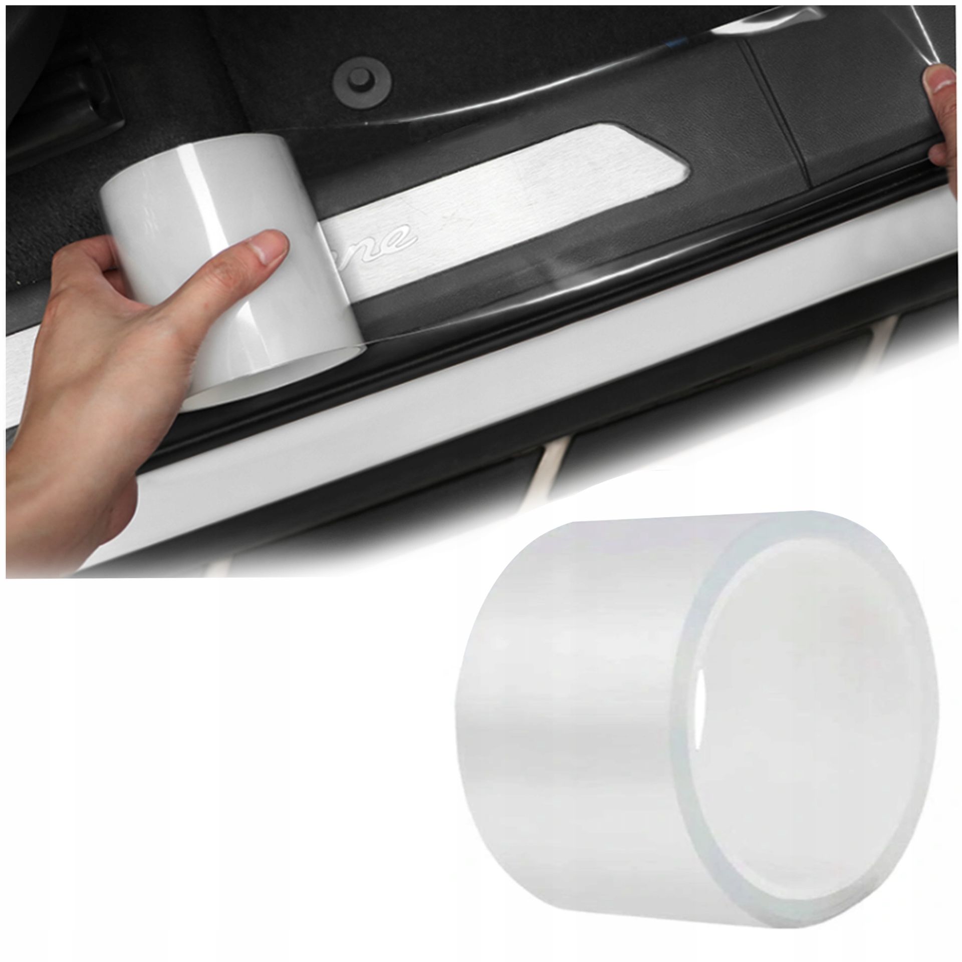 Taśma Ochronna Na Progi Drzwi Samochodu 70mm x 5M