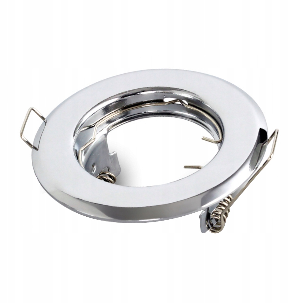 Okrągła oprawa sufitowa do żarówek GU10 Chrom oczko oświetleniowe