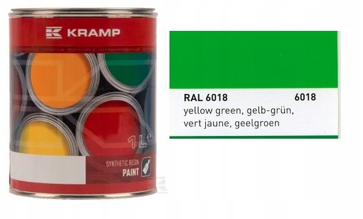 Lakier Do Maszyn Ral 6018 Jasnozielony 1L 601808KR