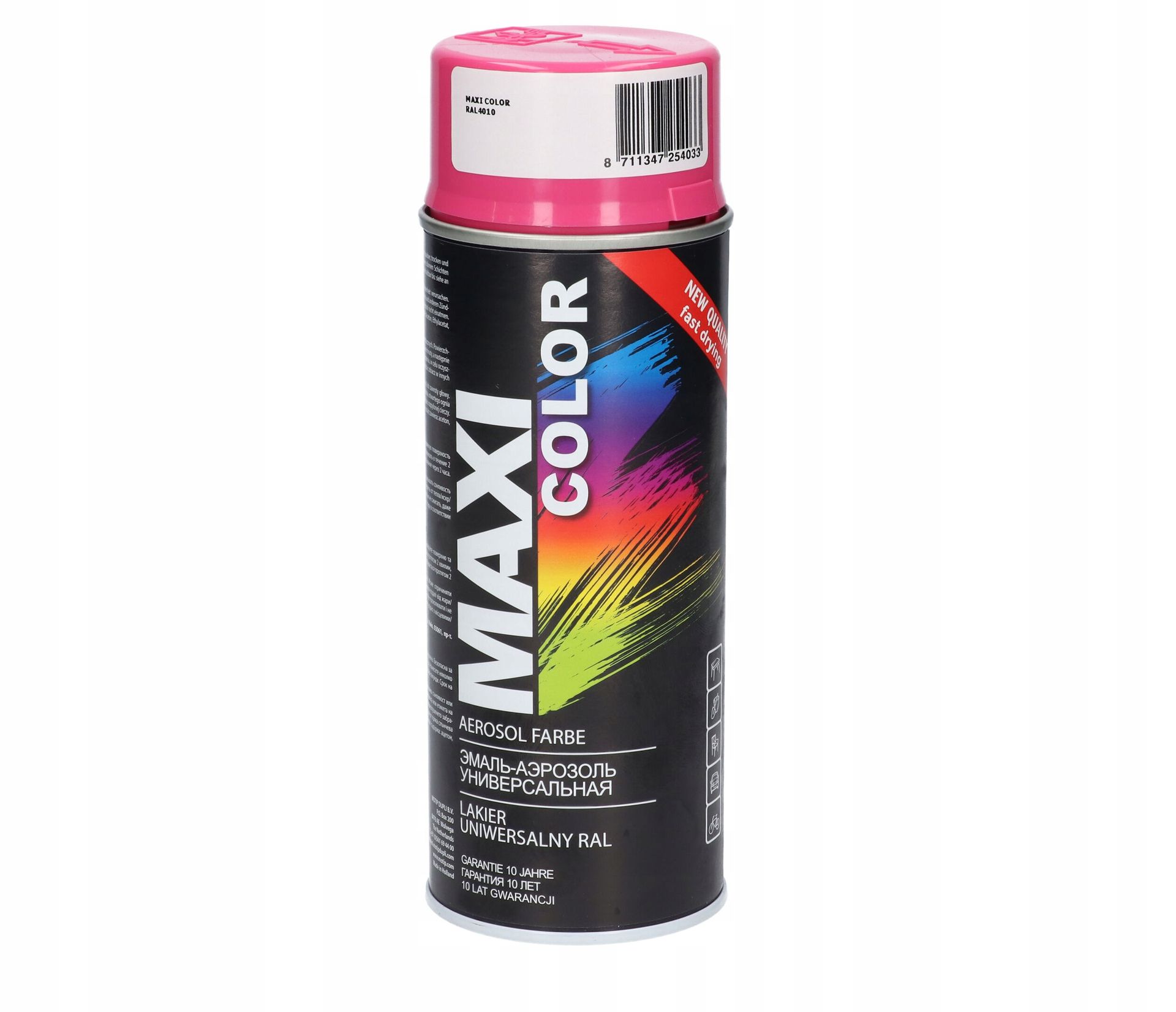 Lakier Motip Maxi Color 400 ml Spray Ral 4010 różowy