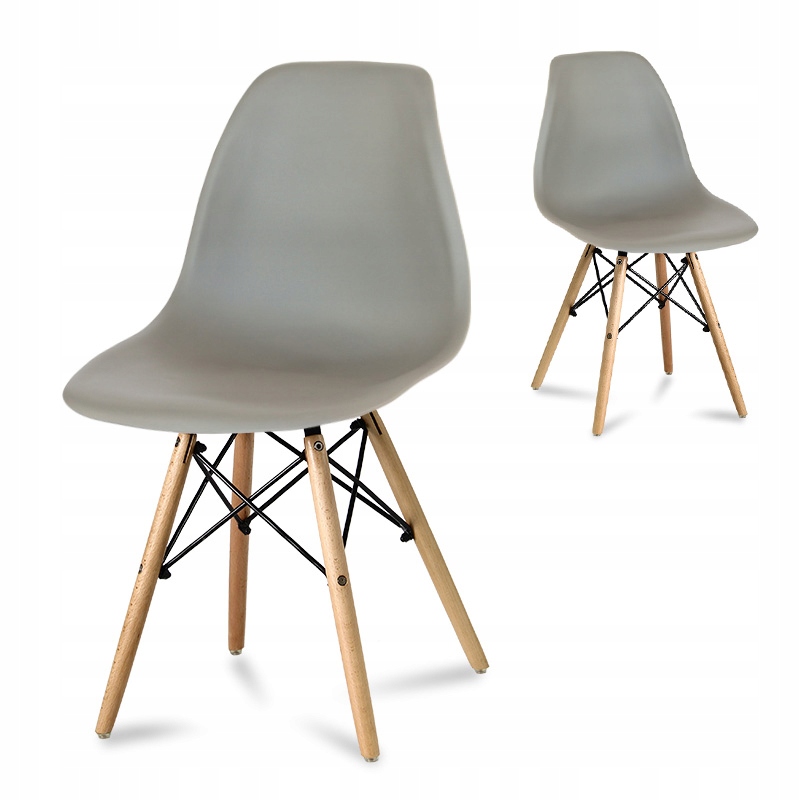 Krzesło krzesła do kuchni salonu ciemne szare Paris Milan Logano 553AB