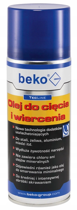 Olej Go Gwintowania Cięcia Wiercenia 400ml Beko