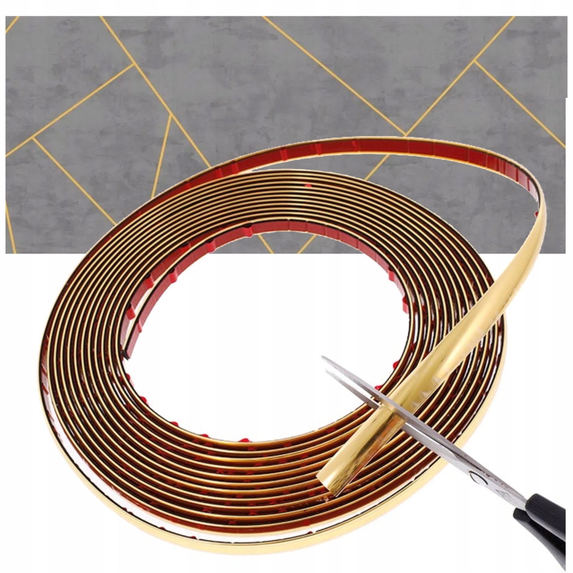 Listwa dekoracyjna ozdobna złota samoprzylepna taśma dekor 14mm x 5m