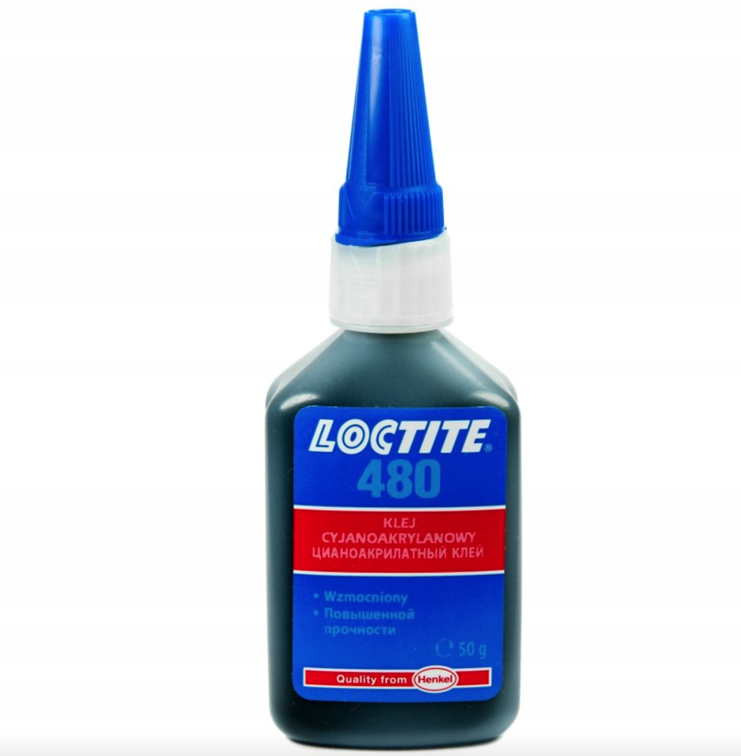 Klej do do łączenia trudnosklejanych materiałów Loctite 480 50ml
