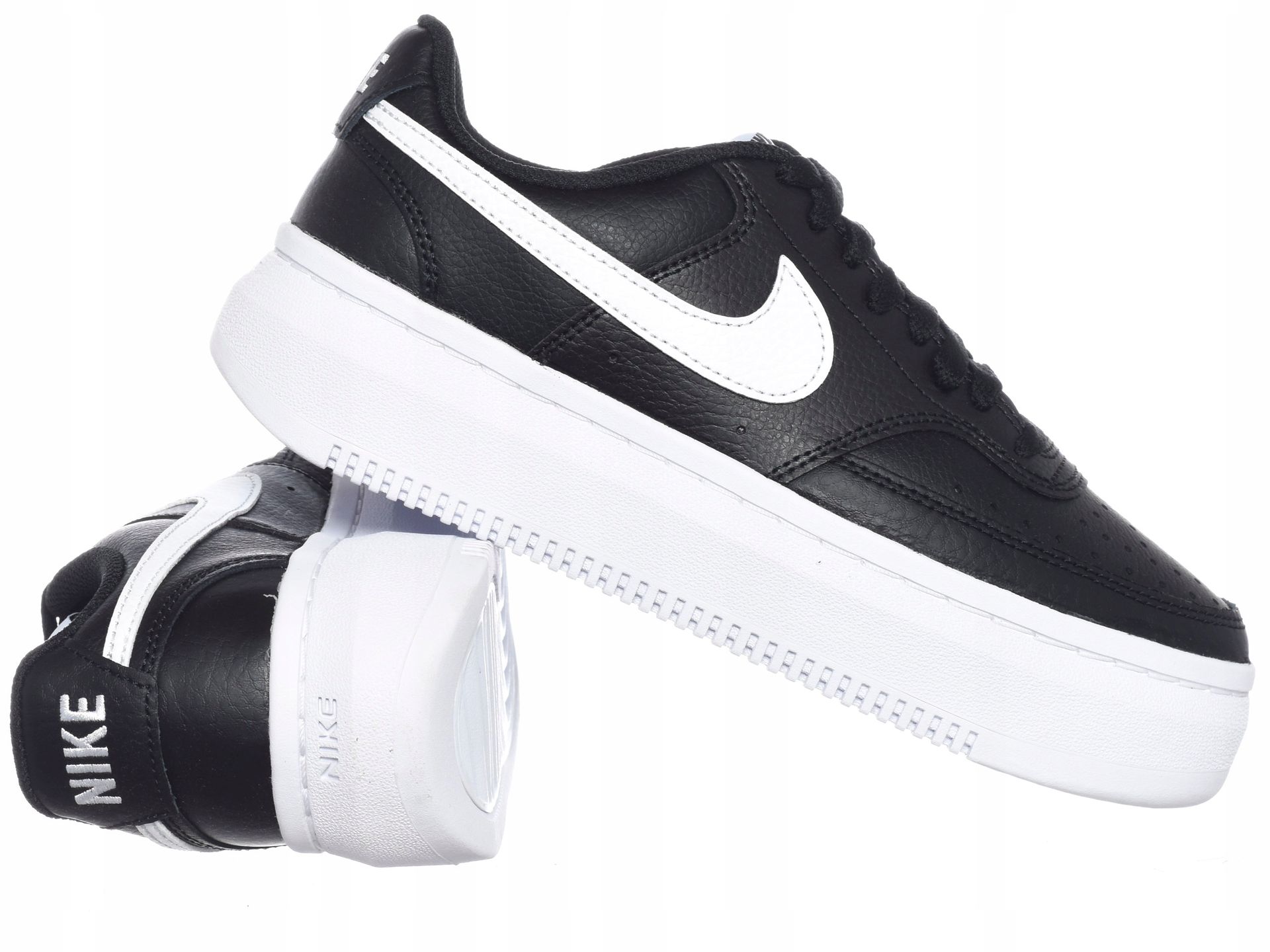 Buty damskie Nike Court Vision Alta Ltr DM0113-002 skórzane czarne