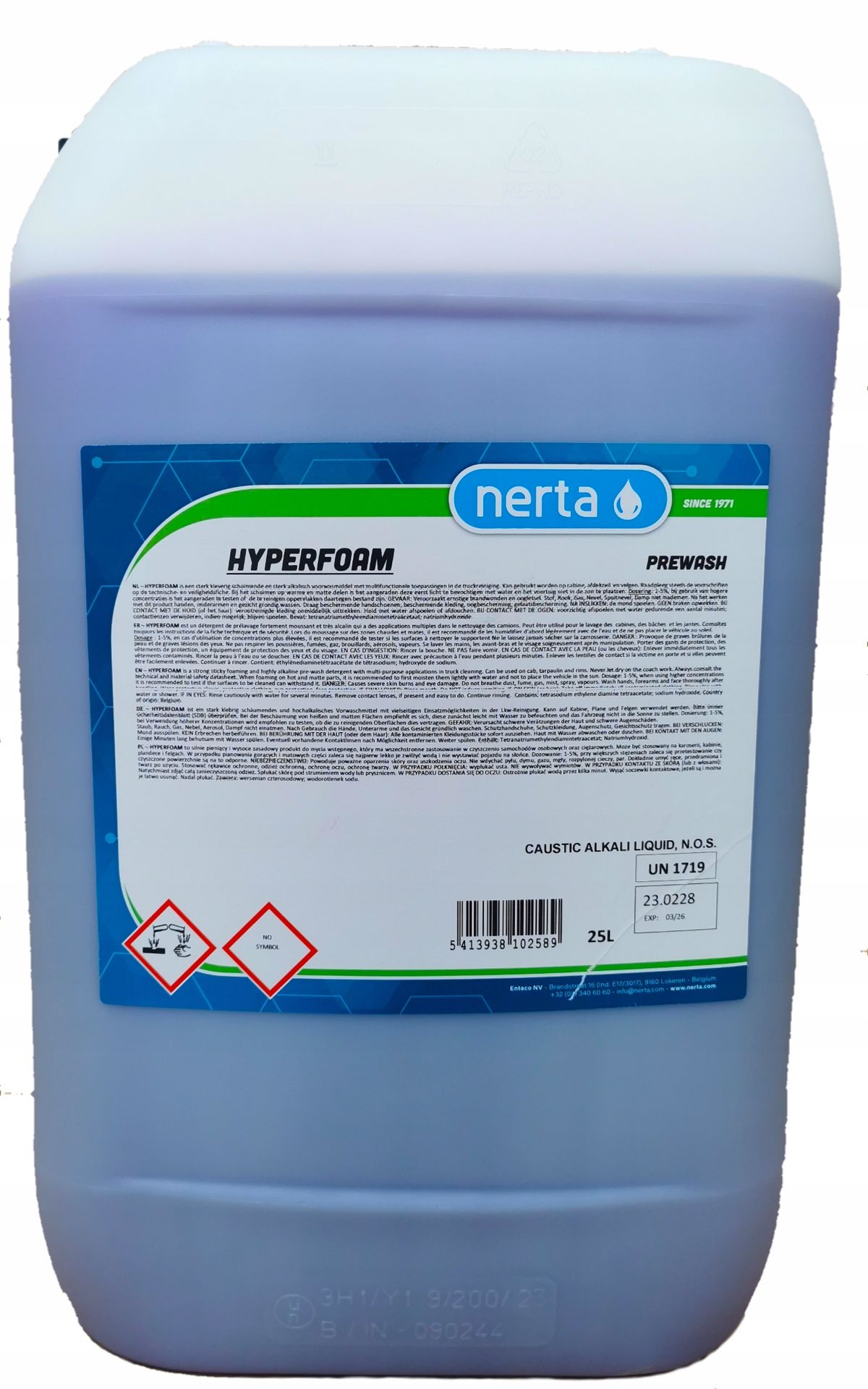 Nerta Hyperfoam Mocna Piana Aktywna Do Mycia Ciężarówek ,bus,plandeki 25L