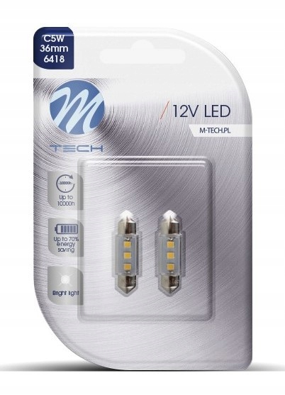 M-tech Econo LB090W żarówki C5W zestaw 2szt. 36mm 3xSMD2835 białe