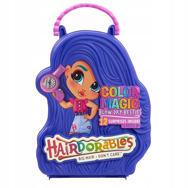Hairdrables Color Magic Lalka Akcesoria Fioletowa