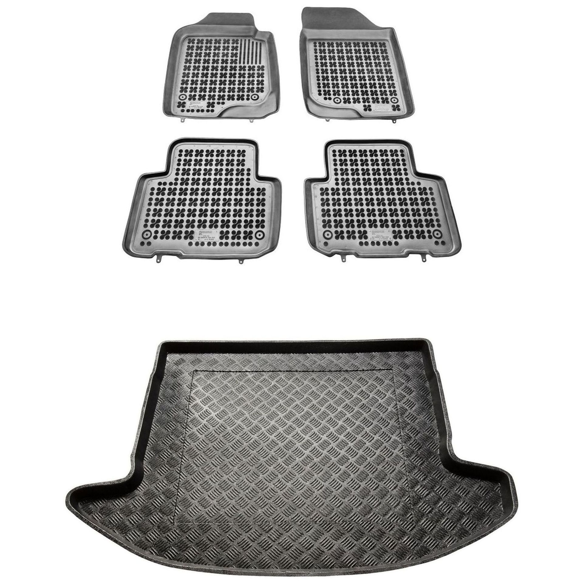 Zestaw dywaniki i mata Kia Carens III 2006-2013 5 osobowy, 7 osobowy (złożo