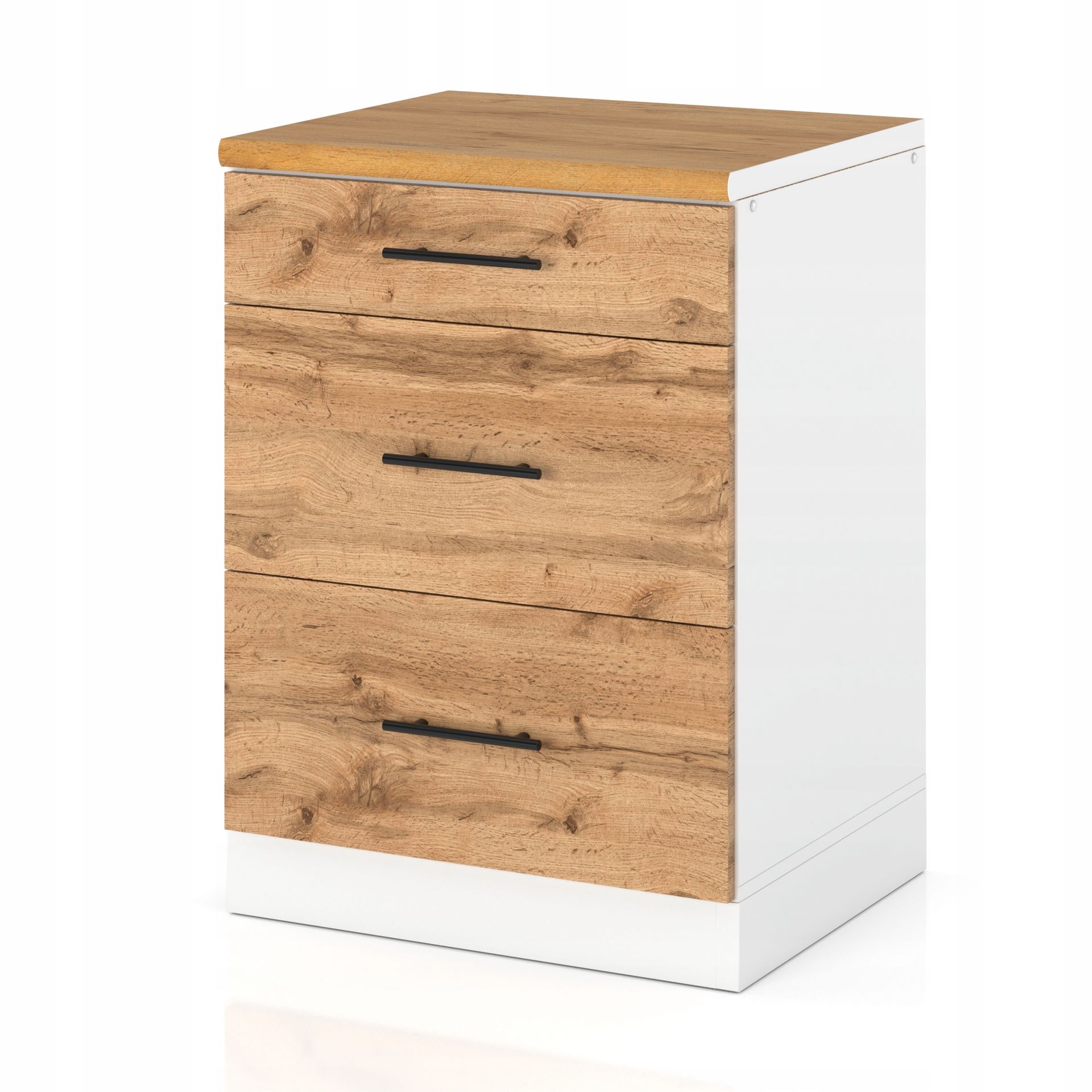 Szafka Kuchenna Dolna Stojąca 3 Szuflady Dąb Wotan 60CM Meble Kuchenne