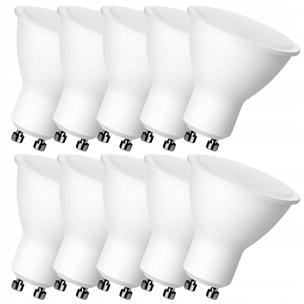 Zestaw: 10 x Żarówka Led Smd GU10 4W=35W b.ciepła