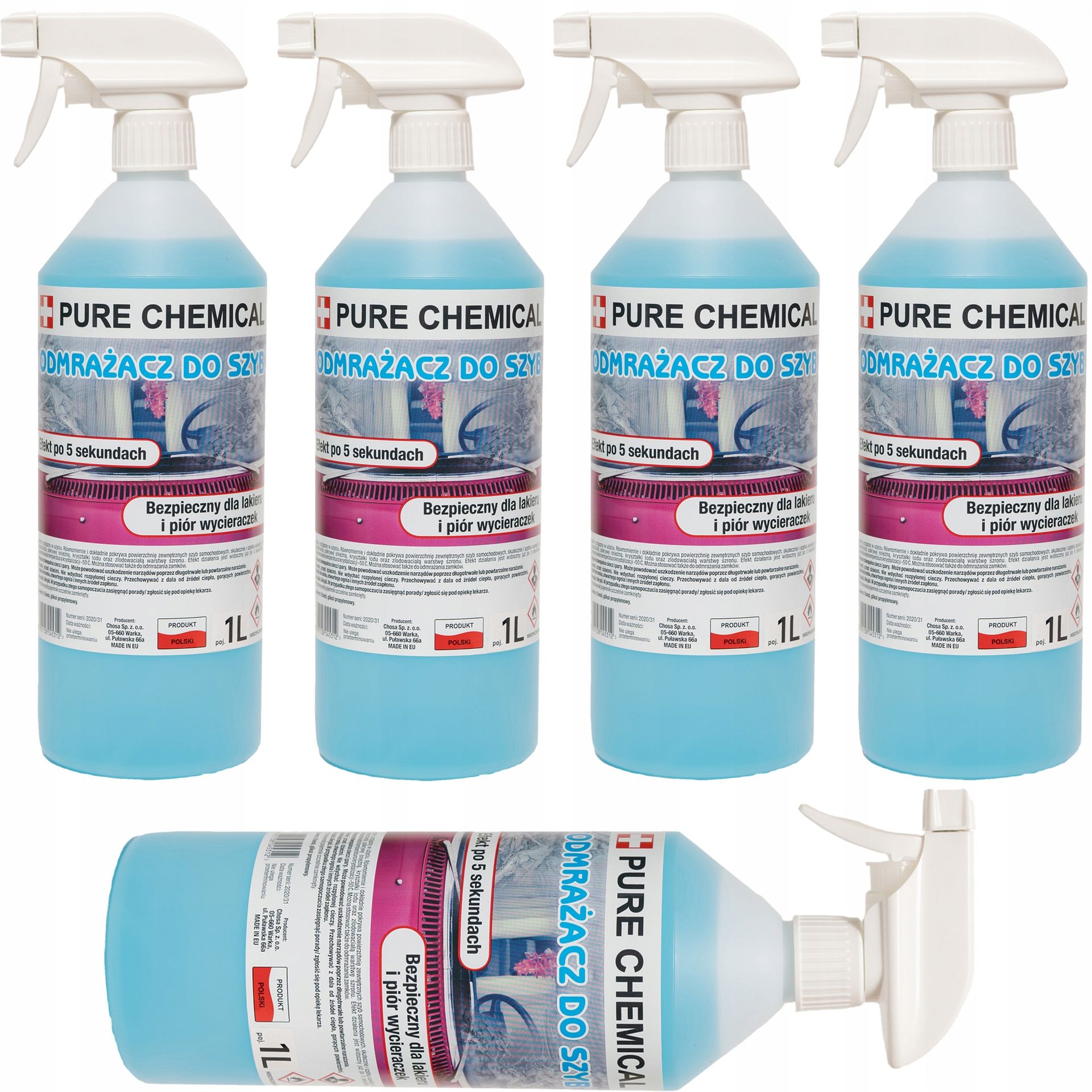 Odmrażacz Do Szyb Mocny Pure Chemical 1Lx5