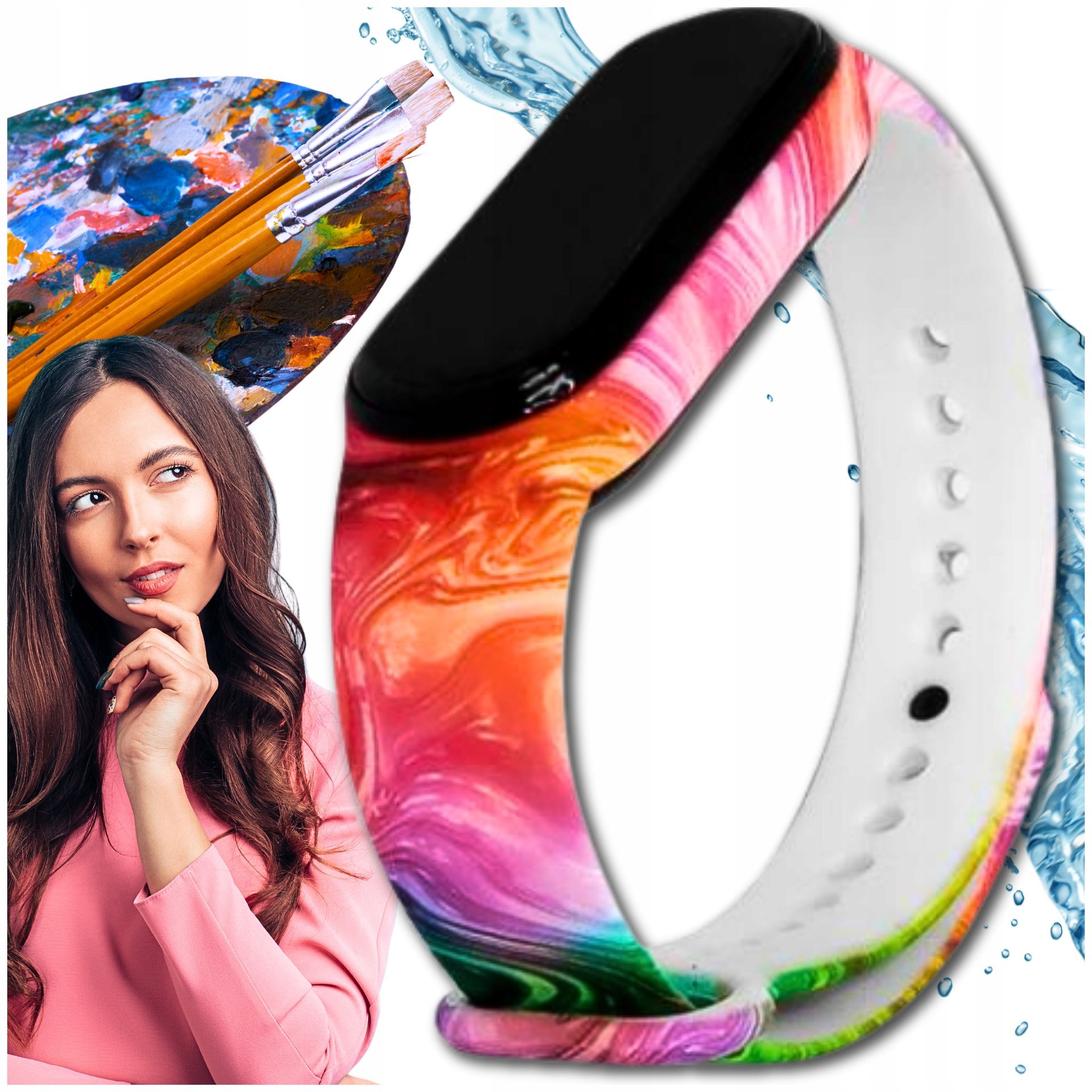 Pasek opaska do Xiaomi mi band 5 6 7 gumowa mocna różne