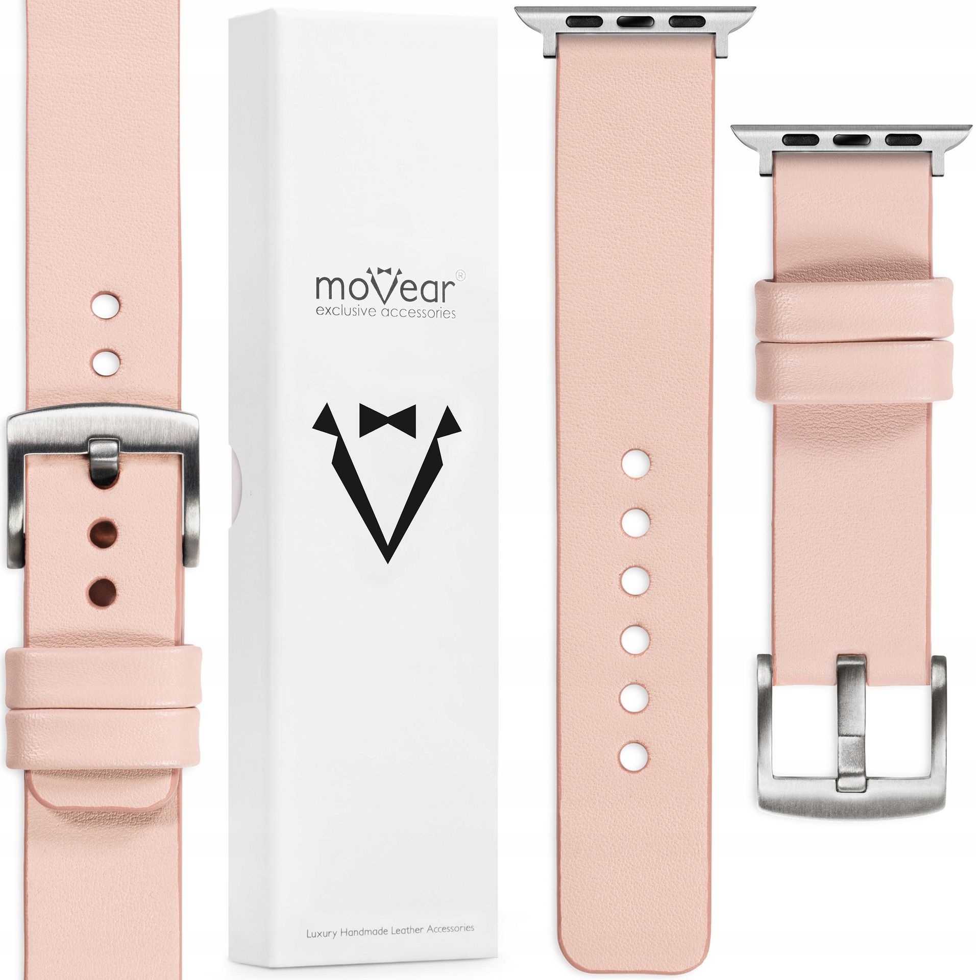 Pasek skórzany do Apple Watch 10 9 8 7 6 5 Se 46-44mm Ultra Polski Movear