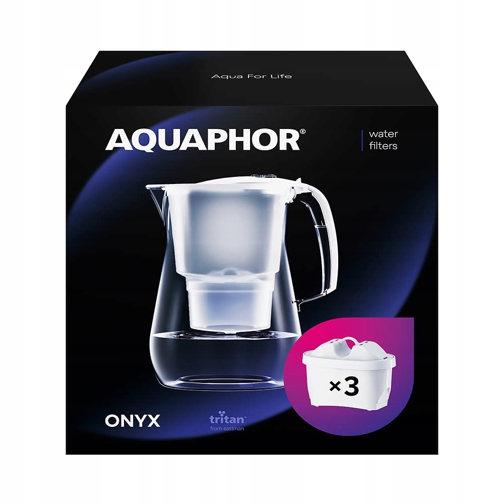 Dzbanek filtrujący Aquaphor Amethyst 4,2 l biały 3szt wkłady