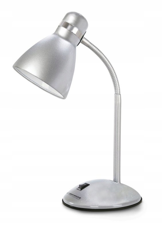 Esperanza Lampka Biurkowa E27 Alkes Srebrna ELD113S