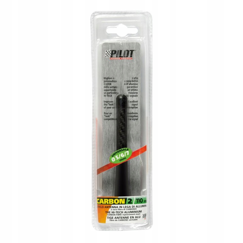 Antena Samochodowa Maszt Carbon Aluminium Sport 5 6 7mm Bat Dachowa