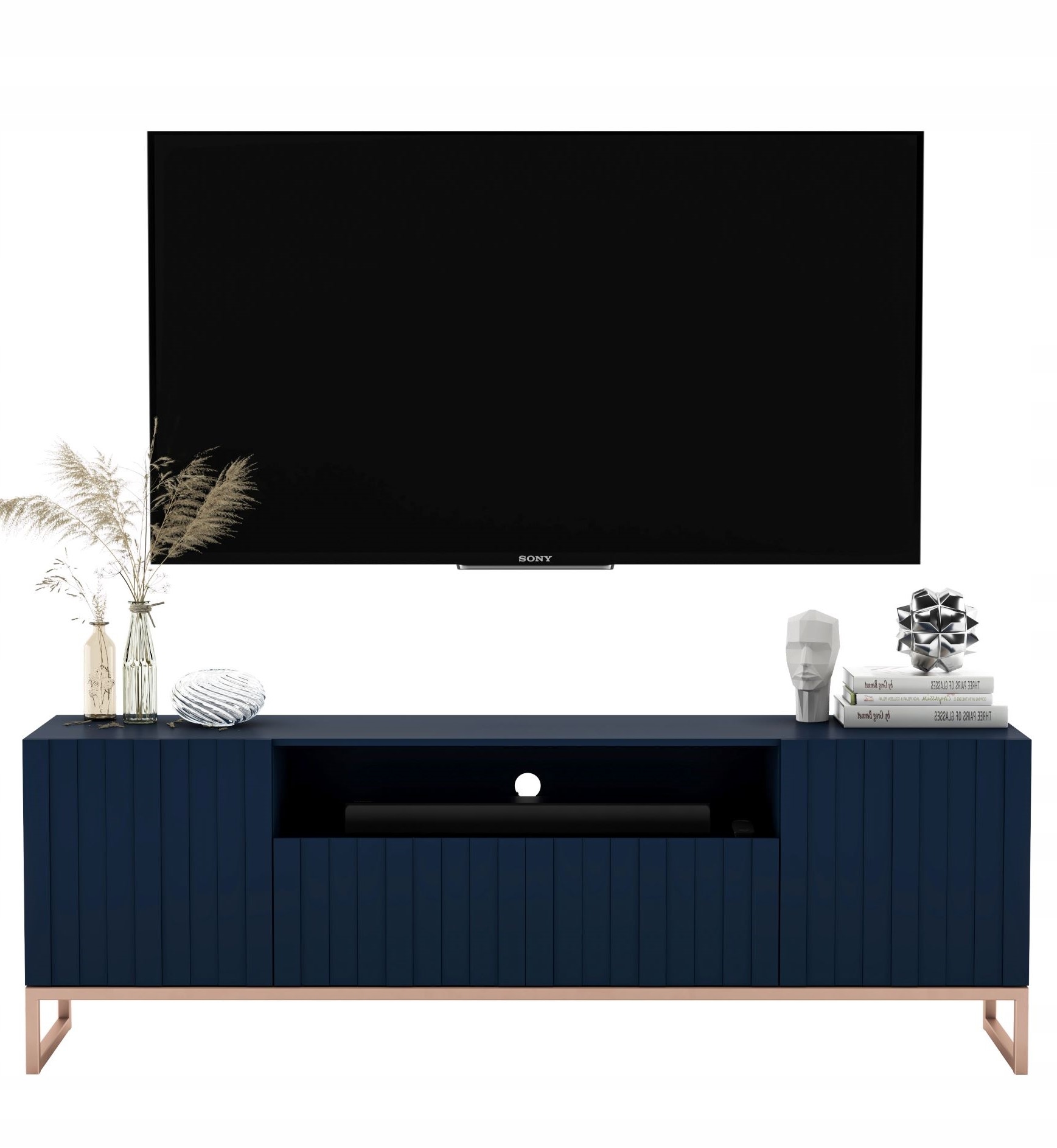 Szafka Rtv Glamour komoda Glamour granatowy Mat
