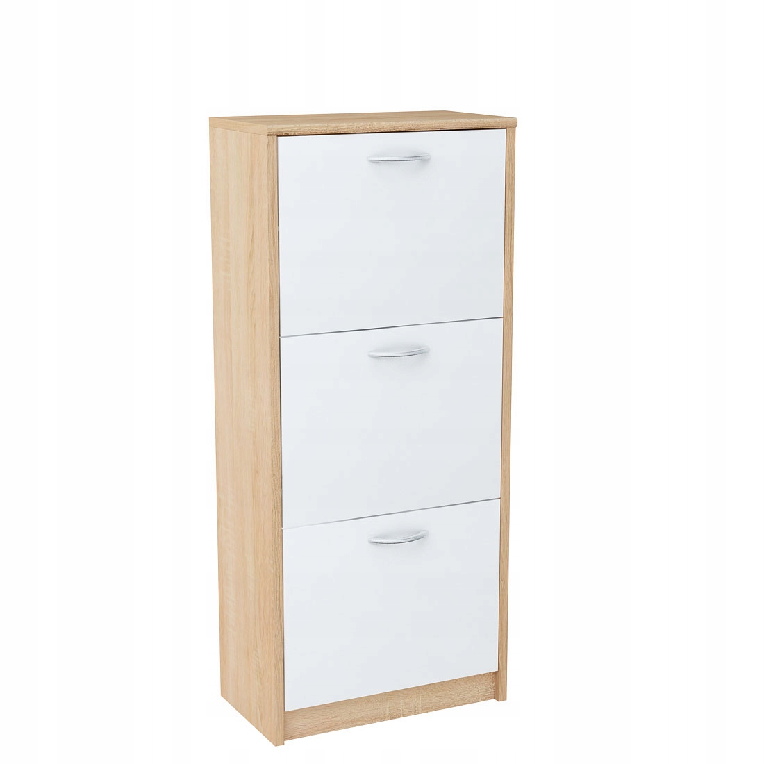 Szafka na buty 3K, Półka, Komoda, Dąb Sonoma/Biały
