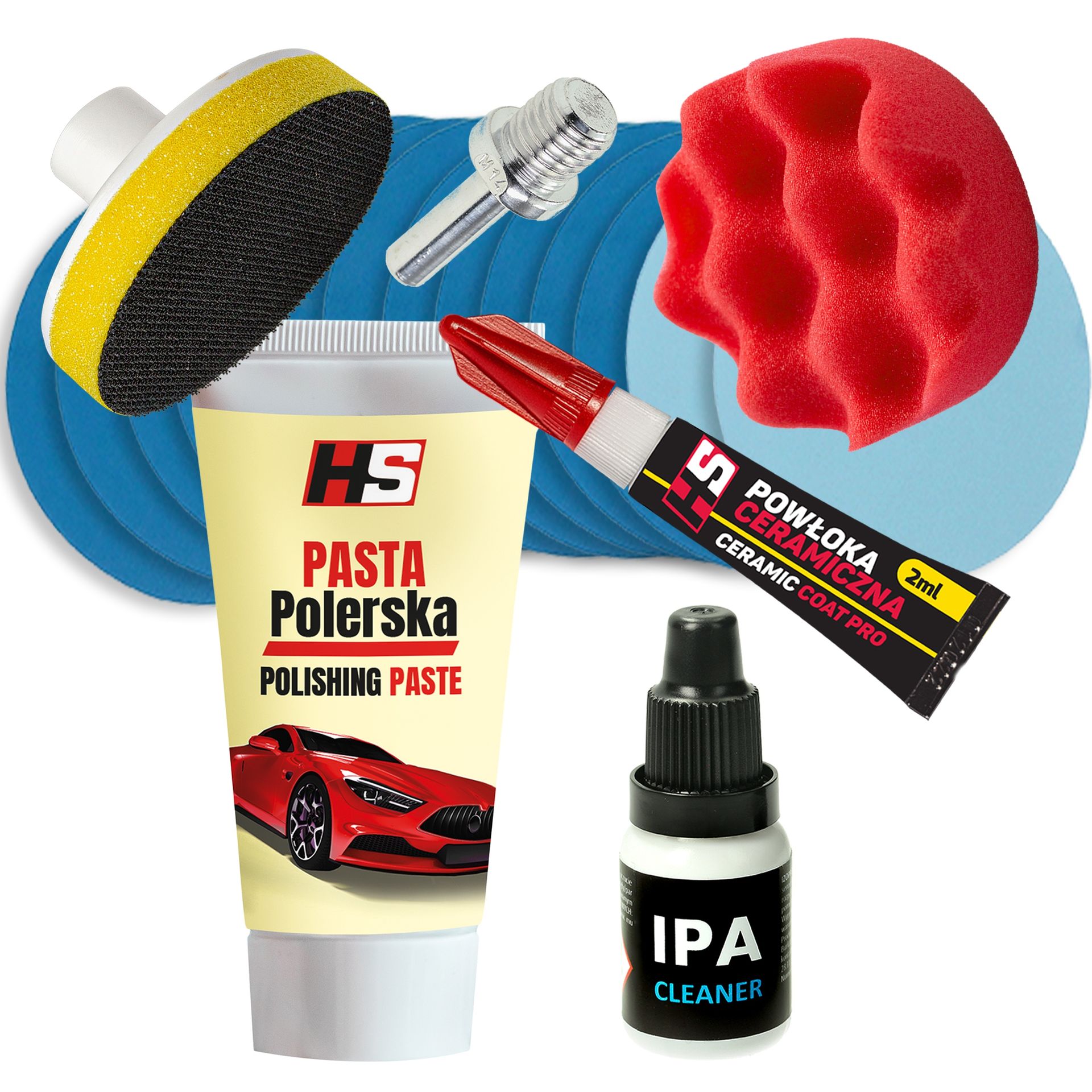 Zestaw Do Polerowania Lamp Regeneracji Reflektorów Hs Powłoka Ceramiczna