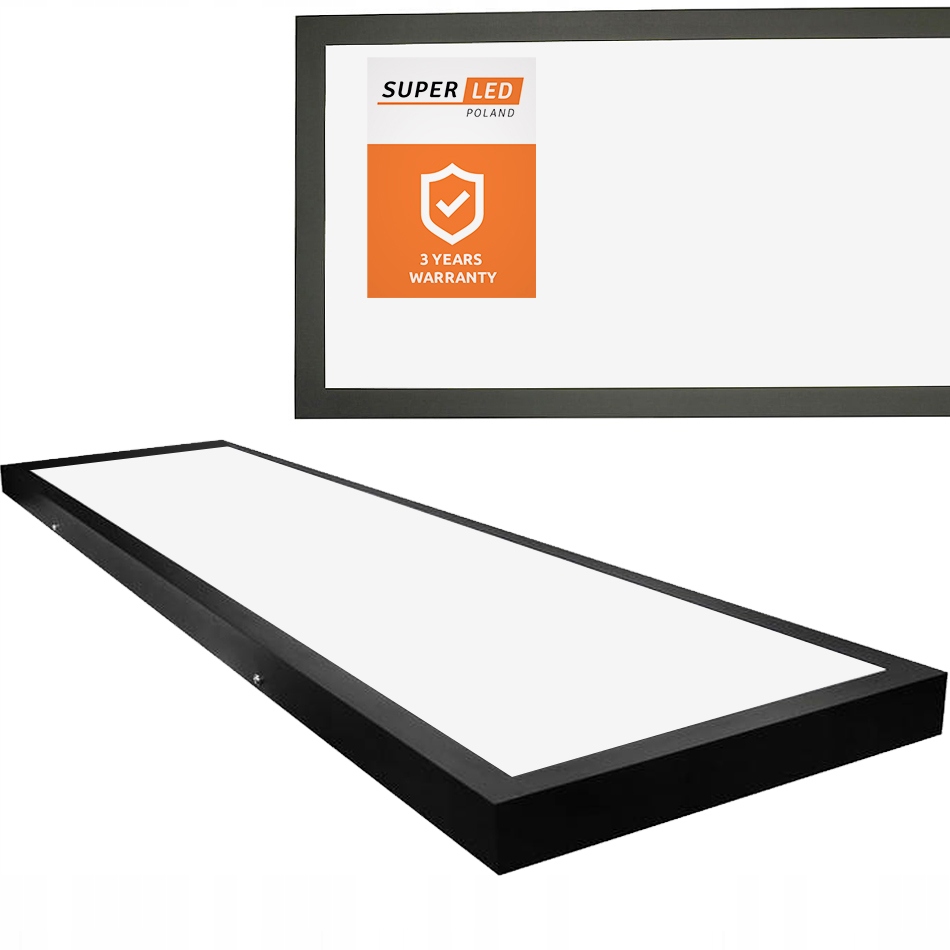 Panel Led Sufitowy 60W Plafon Natynkowy 120 x 30cm 6000lm Premium