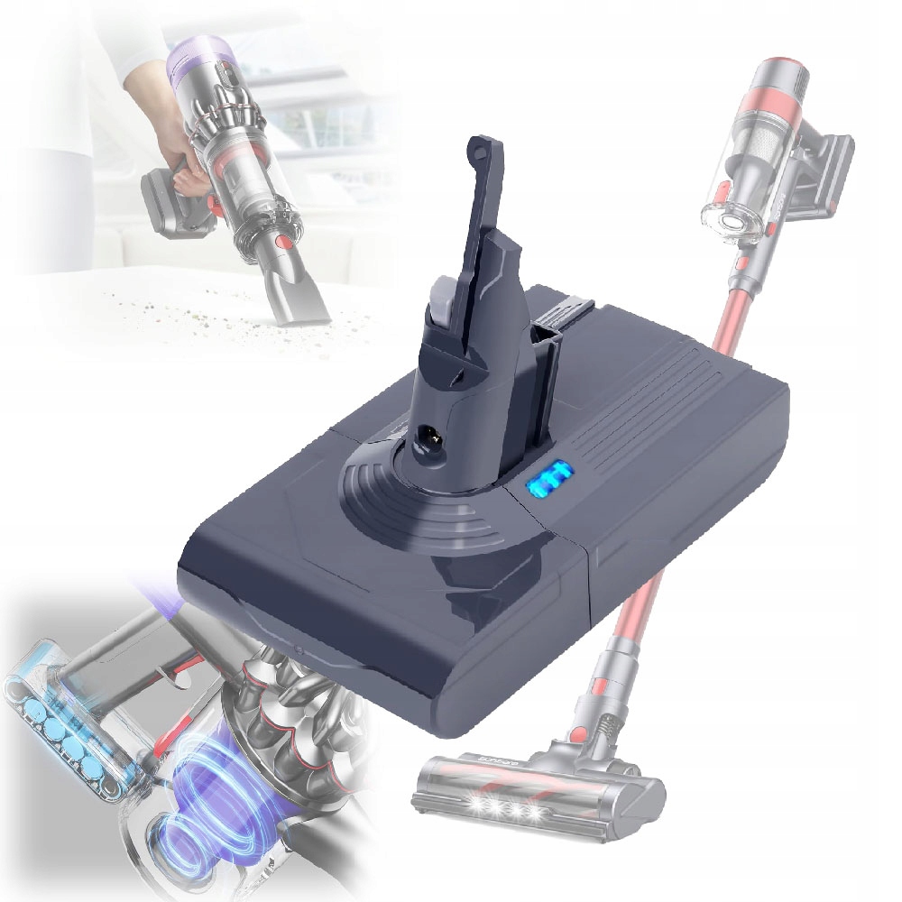 Wymienny akumulator do odkurzacza, 21,6 V 3000 mAh do odkurzacza Dyson V8